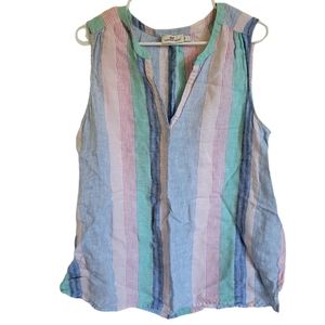 Vinyard Vines Multi Stripe Sleeveless Top